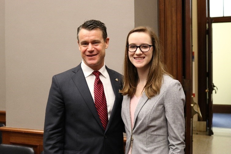 Image of the Dana K. Oakes and Sen. Todd Young