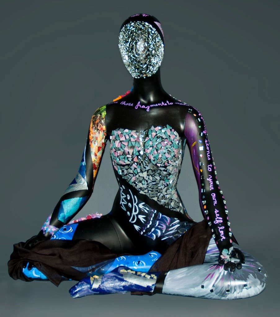 Eileen Misluk, as assistant professor at Herron School of Art and Design, uses art therapy such as this piece to treat eating disorders.