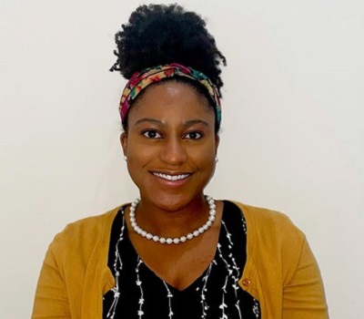 Portrait of Cierra Milton smiling at the camera.